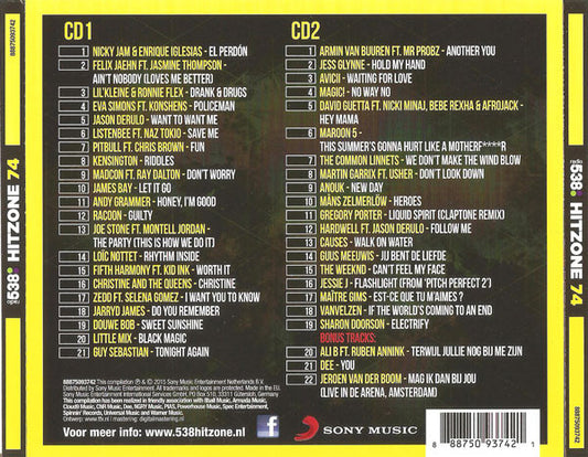 Various : Radio 538 - Hitzone 74 (2xCD, Comp, Tex)