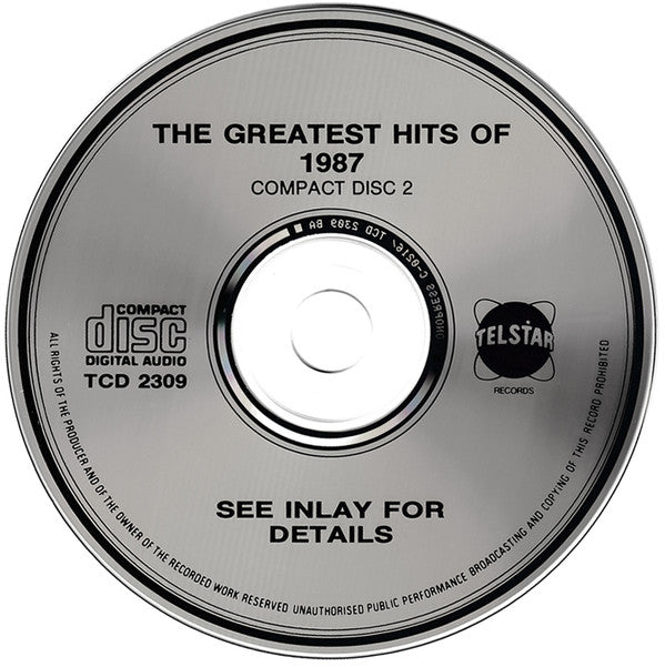Various : The Greatest Hits Of 1987 (2xCD, Comp)