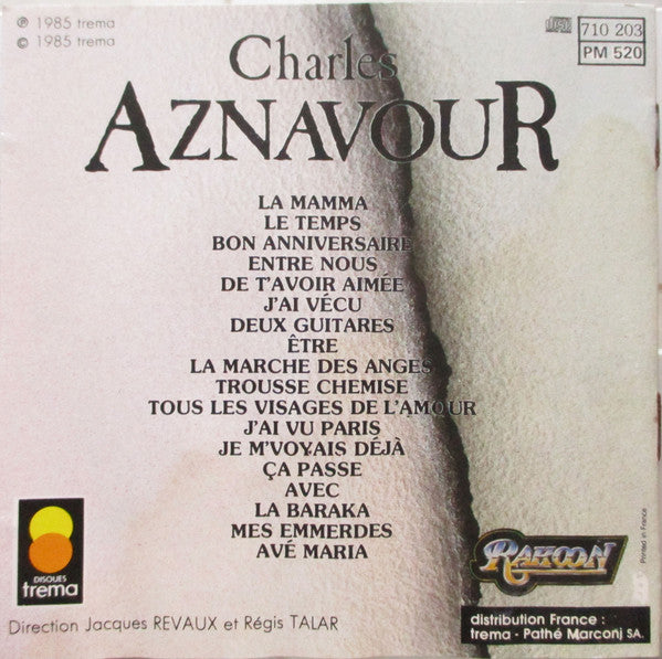 Charles Aznavour : Charles Aznavour (La Mamma) (CD, Comp)