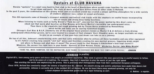 Various : Upstairs At Club Havana (CD, Mixed)