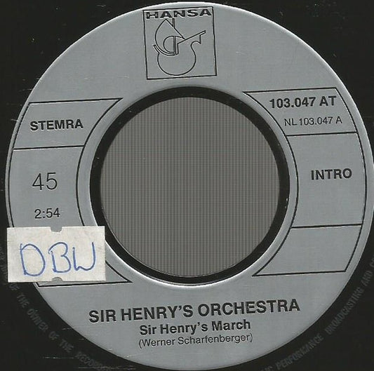 Sir Henry's Orchestra : Sir Henry's March / Sugar Candy (7", Single, RE)