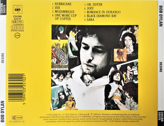 Bob Dylan : Desire (CD, Album, RE)