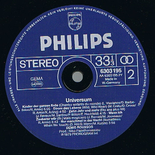 Demis Roussos : Universum (LP, Album)