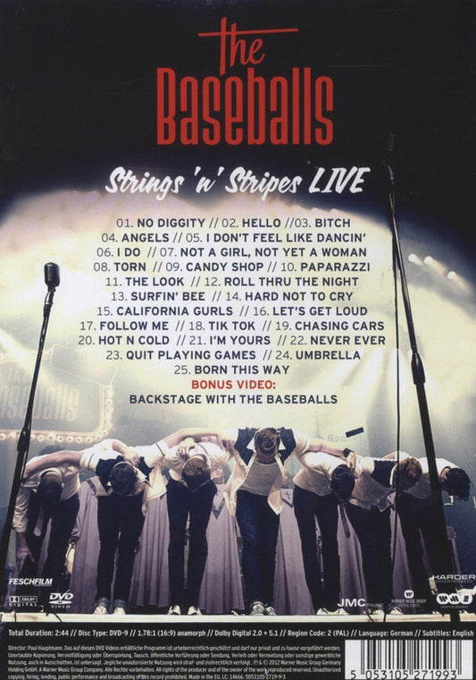 The Baseballs : Strings 'N' Stripes Live (DVD-V, Album, Multichannel, PAL)