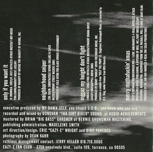 Eazy-E : 5150 Home 4 Tha Sick (CD, EP)