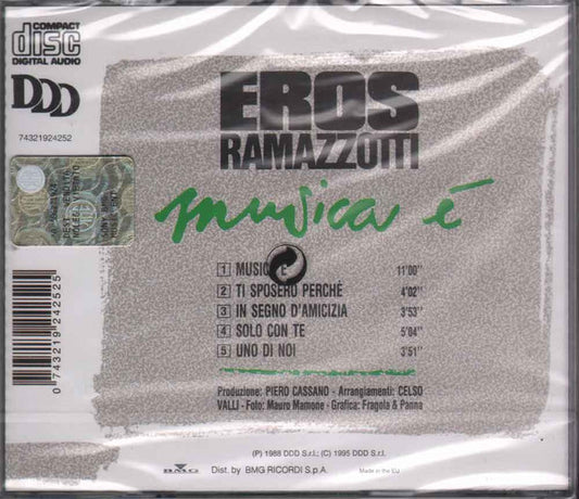 Eros Ramazzotti : Musica È (CD, Album, RE)