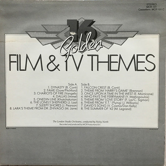 The Studio London Orchestra : 16 Golden Film & TV Themes (LP, Album)