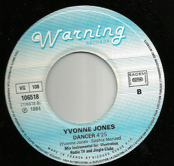 Yvonne Jones : Dancer (7", Single)