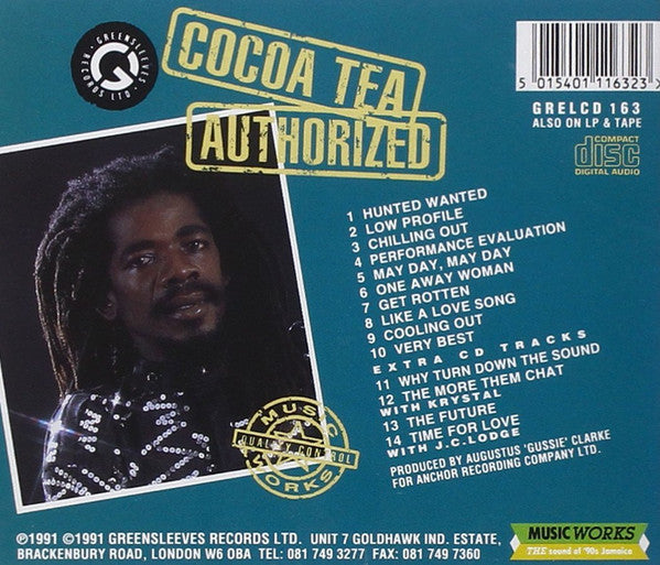 Cocoa Tea : Authorized (CD, Album)