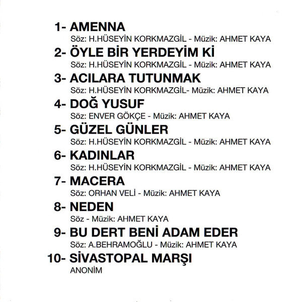 Ahmet Kaya : Acılara Tutunmak (CD, Album, RE)