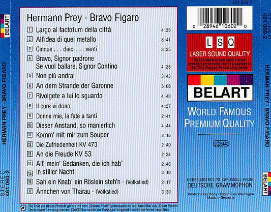 Hermann Prey : Bravo Figaro (CD, Comp)