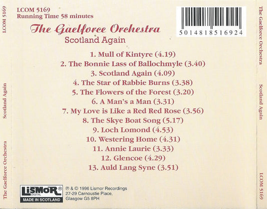 The Gaelforce Orchestra : Scotland Again (CD, RE)