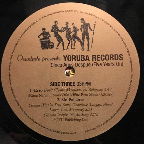 Osunlade : Yoruba Records Cinco Anos Despue (Five Years On) (2x12", Comp)