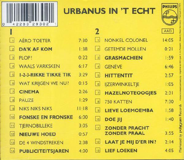 Urbanus : In 't Echt! (2xCD, Album)