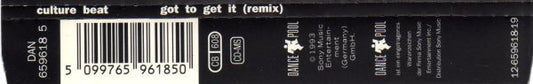 Culture Beat : Got To Get It (Remix) (CD, Maxi)