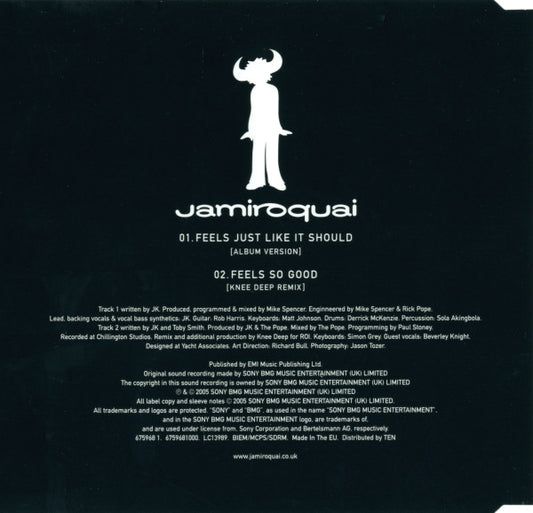 Jamiroquai : Feels Just Like It Should (CD, Single, CD1)