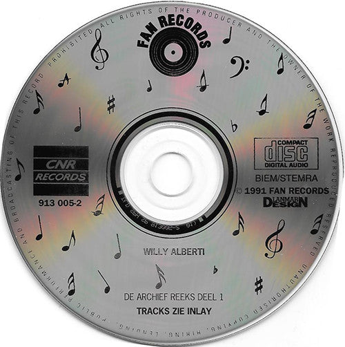 Willy Alberti : Tenore Lyrico - De Archief Reeks Deel 1 (CD, Album)