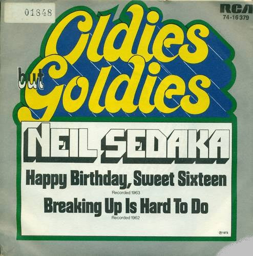 Neil Sedaka : Happy Birthday, Sweet Sixteen (7", Single)