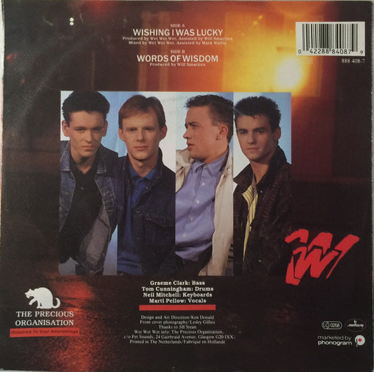 Wet Wet Wet : Wishing I Was Lucky (7", Single)