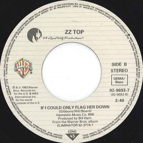 ZZ Top : Gimme All Your Lovin' (7", Single)