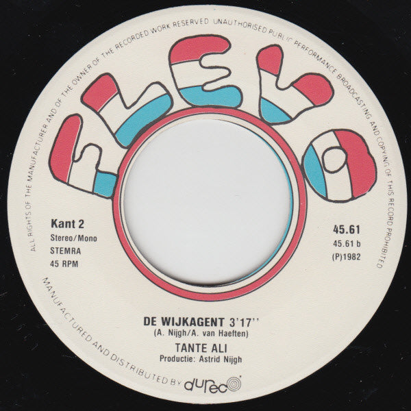 Tante Ali : Oma's Klagen Niet (7", Single)