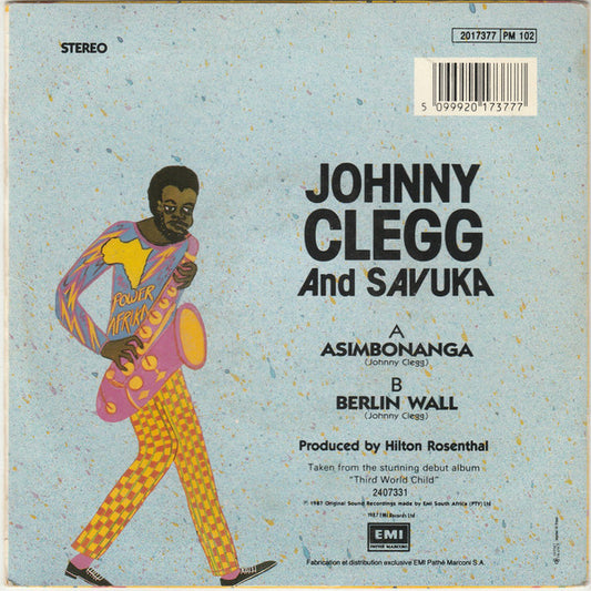 Johnny Clegg & Savuka : Asimbonanga (7", Single)