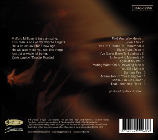 The Malford Milligan Band : Sweet Cherry Soul (CD, Album)