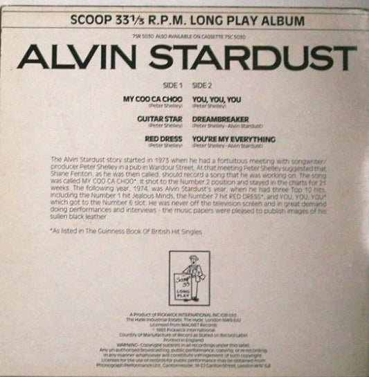 Alvin Stardust : Alvin Stardust (7", Album, Comp)