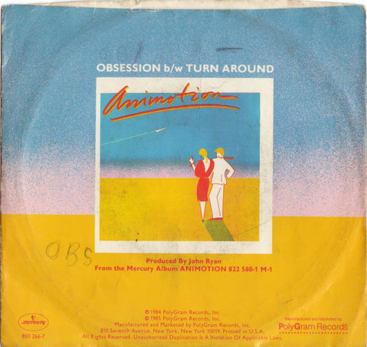 Animotion : Obsession (7", 22 )