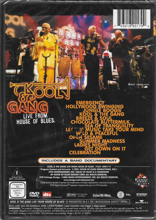 Kool & The Gang : Live From House Of Blues (DVD, Comp, PAL)