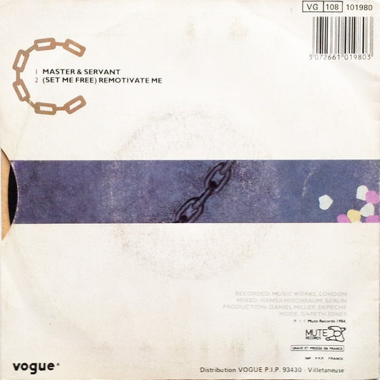 Depeche Mode : Master And Servant (7", Single, Sil)