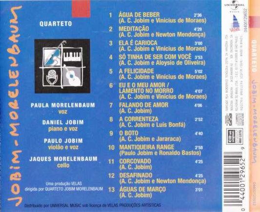 Quarteto Jobim-Morelenbaum : Quarteto Jobim-Morelenbaum (CD, Album)