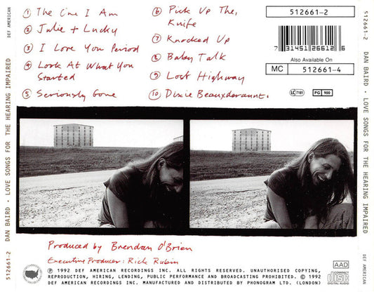 Dan Baird : Love Songs For The Hearing Impaired (CD, Album)