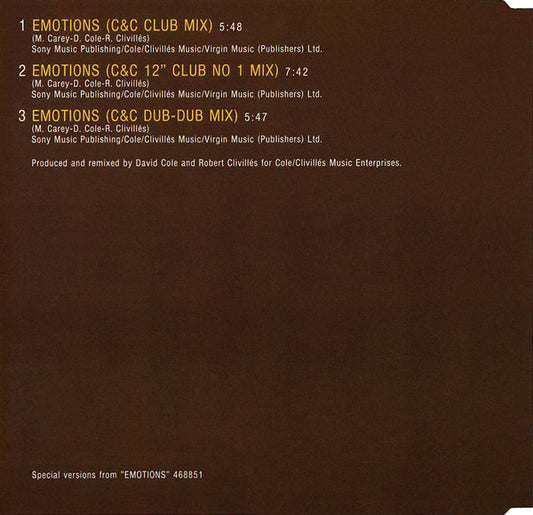Mariah Carey : Emotions (CD, Maxi)