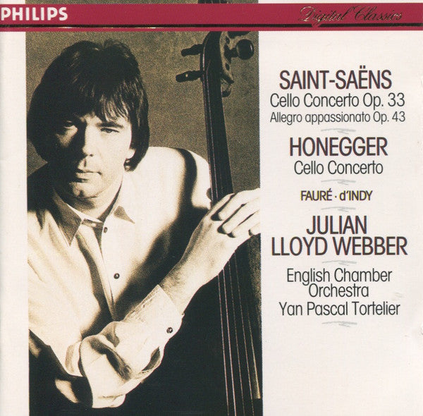 Camille Saint-Saëns, Arthur Honegger, Julian Lloyd Webber, English Chamber Orchestra, Yan Pascal Tortelier : Cello Concerto Op. 33 / Allegro Appassionato Op. 43 / Cello Concerto (CD, Album)