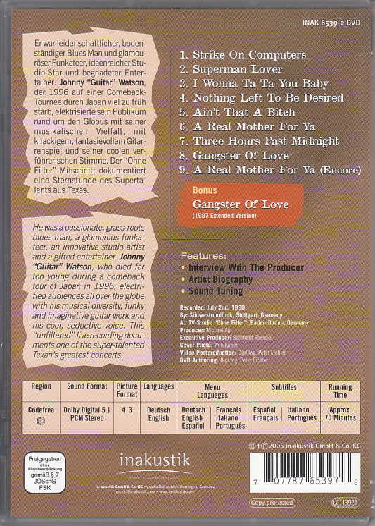 Johnny Guitar Watson : In Concert (DVD-V)