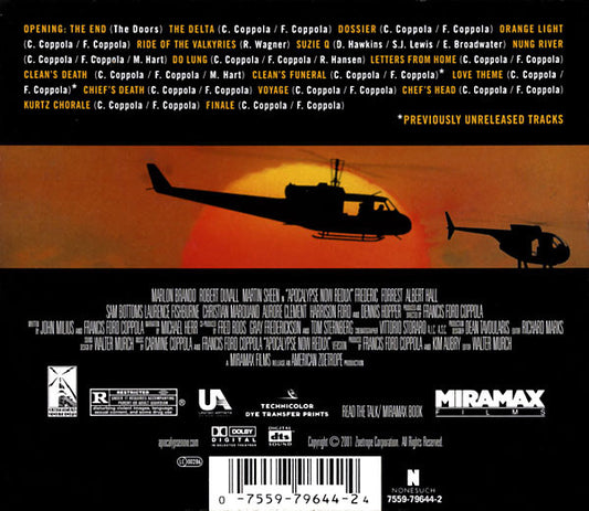 Carmine Coppola And Francis Ford Coppola : Apocalypse Now Redux (Original Motion Picture Soundtrack) (CD, Album)