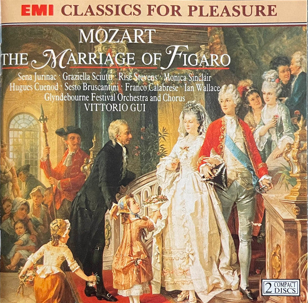 Wolfgang Amadeus Mozart - Sena Jurinac • Graziella Sciutti • Risë Stevens • Monica Sinclair • Hugues Cuénod • Sesto Bruscantini • Franco Calabrese • Ian Wallace (3), Glyndebourne Festival Orchestra & Glyndebourne Festival Chorus, Vittorio Gui : The Marriage Of Figaro (2xCD, Album)