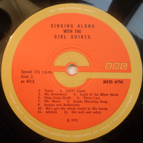 Members Of The Girl Guides Association : Singing Along With The Girl Guides (LP, Mono)