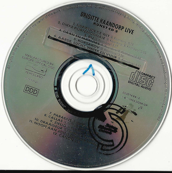 Brigitte Kaandorp : Kunst (2xCD, Album)