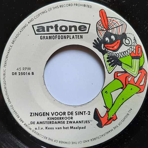De Amsterdamse Zwaantjes : Zingen Voor De Sint (7", EP)