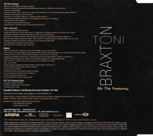 Toni Braxton : Hit The Freeway (CD, Maxi, Enh)
