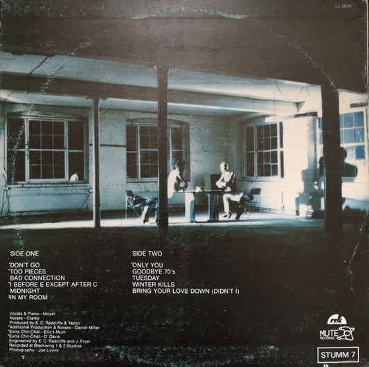 Yazoo : Upstairs At Eric's (LP, Album, RE)