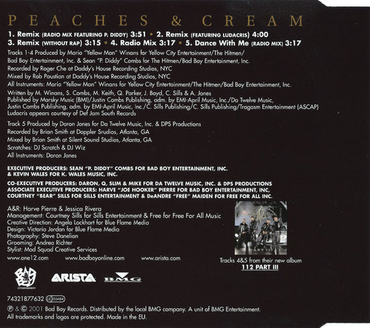 112 : Peaches & Cream (CD, Maxi)
