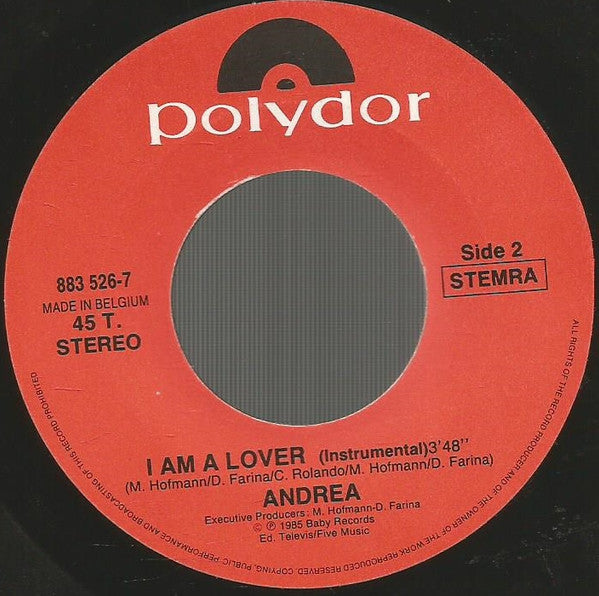 Andrea (4) : I'm A Lover (7", Single)