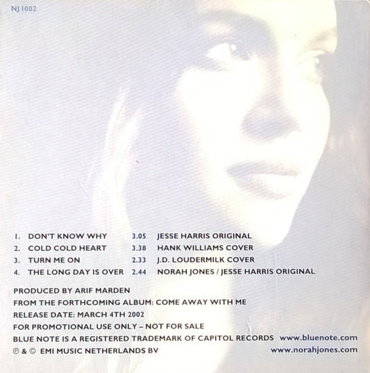 Norah Jones : Come Away With Me (CD, Promo, Smplr)