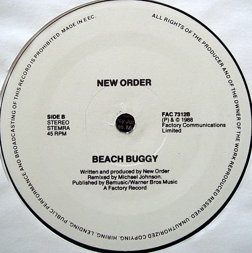 New Order : Blue Monday 1988 (12")