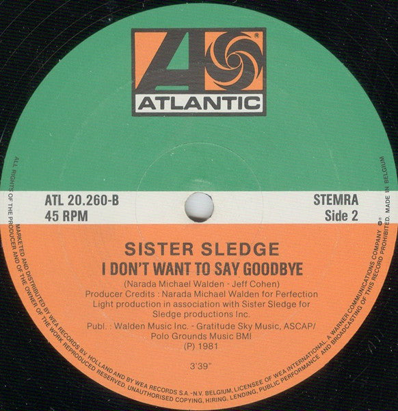 Sister Sledge : He's Just A Runaway (12", Maxi)