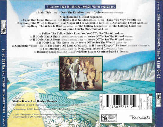 Various : The Wizard Of Oz (Original Motion Picture Soundtrack) (CD, Album)