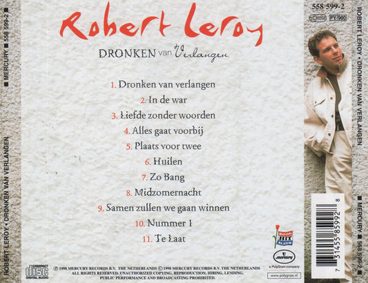 Robert Leroy : Dronken Van Verlangen (CD, Album)